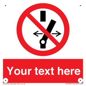 Custom prohibition Do not alter the state of the switch